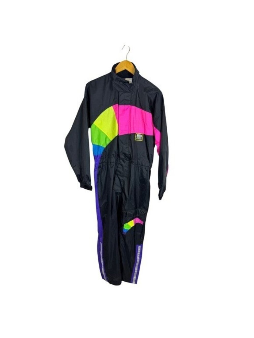 Vintage Moto Line Difi One Piece Motorcycle Rain Suit Neon Colorblock Mens M